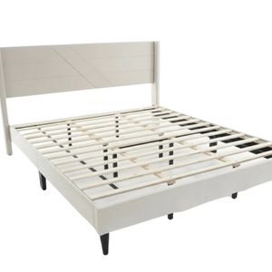 Galenia Bed Frame Beige - King
