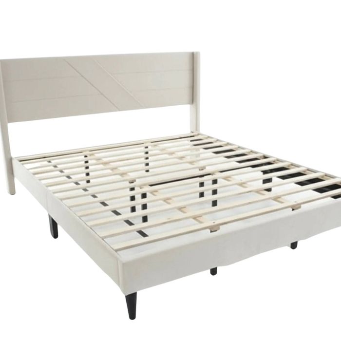 Galenia Bed Frame Beige - King