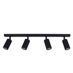 CLA Lighting Exterior Adjustable 4 Head Bar Spot Light (Black) IP44