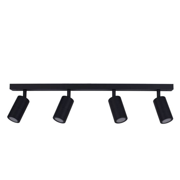 CLA Lighting Exterior Adjustable 4 Head Bar Spot Light (Black) IP44
