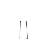 Protector Aluminium 38 x 25mm Black Gate Converter - 2 Pack - 2000mm