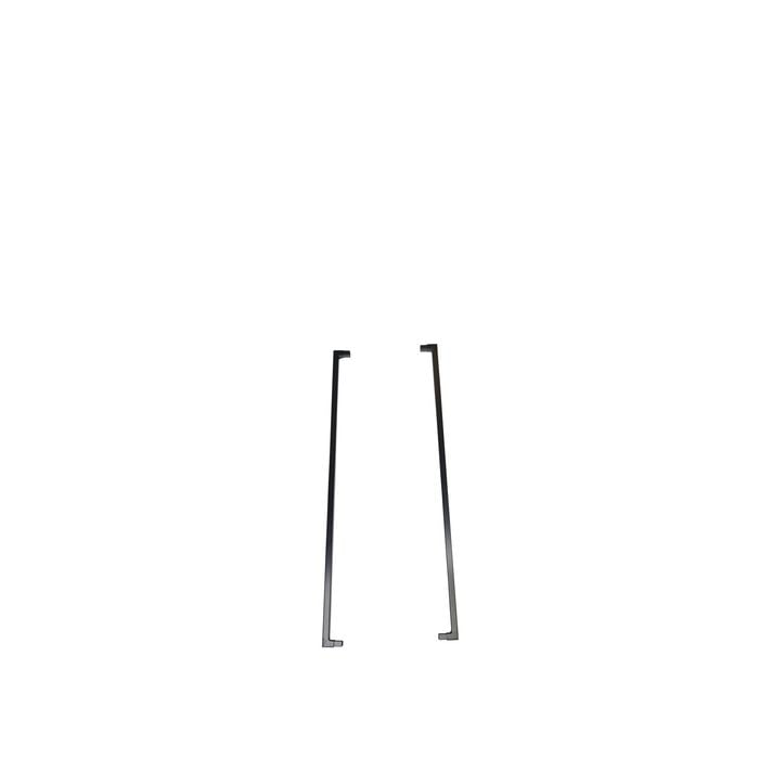Protector Aluminium 38 x 25mm Black Gate Converter - 2 Pack - 2000mm 