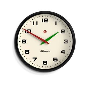 Newgate Superstore Wall Clock Alpha Dial Black