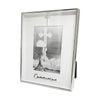 Gibson Gifts Boxed Communion Picture Photo Frame 4x6 White Silver