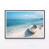 Beach with a Small Boat View  Print 100% Australian Made 90x60cm  (Poster)