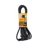 Arlec Black Piggy Back Extension Lead - 2m