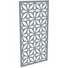 ProtectorAl 300-1200w x 1201-2400h Silver Brushed/Gloss White Morrocco Unframed Composite Deco Panel