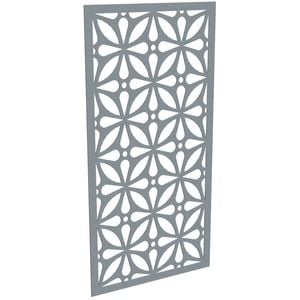 ProtectorAl 300-1200w x 1201-2400h Silver Brushed/Gloss White Morrocco Unframed Composite Deco Panel