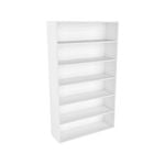 Lugna 1536 x 900 x 280mm White 5 Shelf Storage Cabinet - White