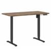 Ufurniture Electric Standing Desk 120x60cm Height Adjustable With Memory Presets Home Office, Black Frame+ Walnut Desktop