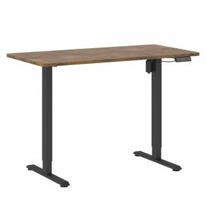 Ufurniture Electric Standing Desk 120x60cm Height Adjustable With Memory Presets Home Office, Black Frame+ Walnut Desktop