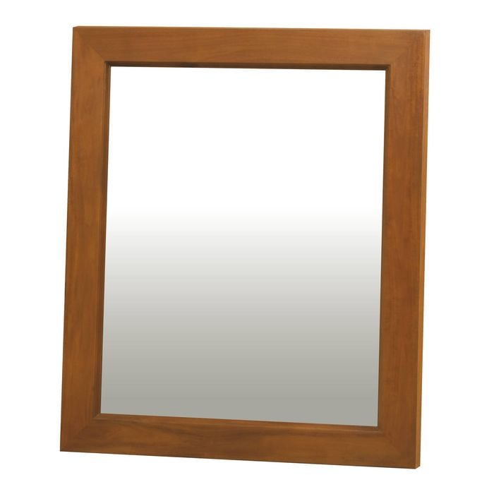 Ascott Solid Timber Frame Wall Mirror - Light Pecan