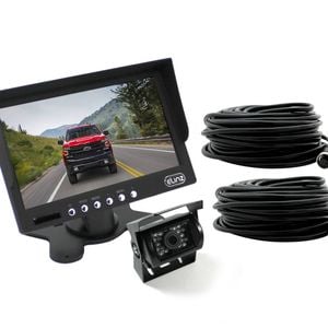 Elinz 7" LCD Monitor HD 12V/24V 4PIN IR LED CCD Reversing Camera Car Truck Caravan - 7.0" | Wired Transmission | 4PIN System