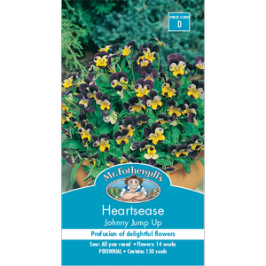 Mr Fothergill's Heartease Johnny Jump Up Flower Seeds