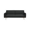 Celia 3 Seater Sofa Queen Bed Fabric Uplholstered Lounge Couch - Charcoal