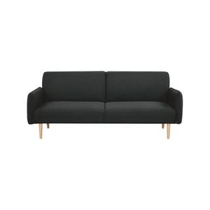 Celia 3 Seater Sofa Queen Bed Fabric Uplholstered Lounge Couch - Charcoal