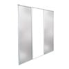 Lugna 2100 x 2701-3600mm 2 Mirror 1 Melamine Triple Sliding Door Combo Package