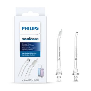 2pc Philips Sonicare Compact Flosser Standard Comfort Nozzles
