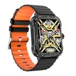 TODO Bluetooth Smart Watch Monitor Heart Rate Bpm Blood Pressure - Black