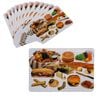 Set of 12 PVC Easy Care Placemats - Delicious Meals 43 x 28 cm