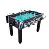 Kicksy 5ft Foosball Table - Solid Wood Frame With Chrome Steel Tubes, High-density Playfield, Double-spring Handles - Black