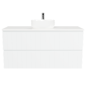 New England Joinery 1200mm Splendor Centre Basin SilkSurface Top Wall Hung Vanity
