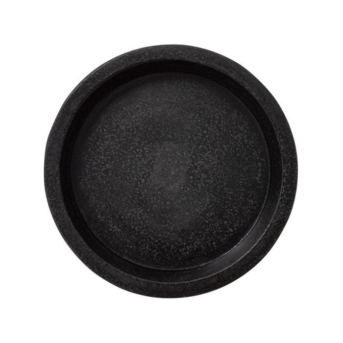 Northcote Pottery 19 x 19cm Black Terrazzo Saucer