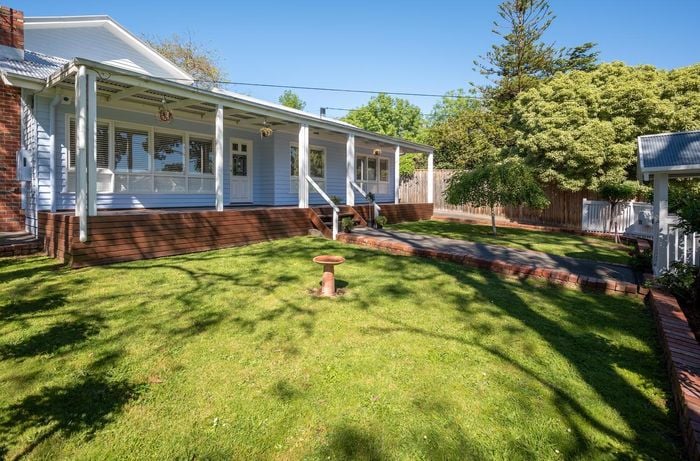 front yard of a house