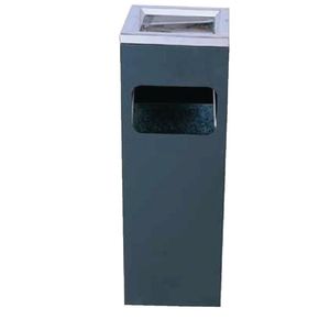 Bolero Square Cigarette Bin Stainless Steel Outdoor Ashtray 10l 600x200x200mm
