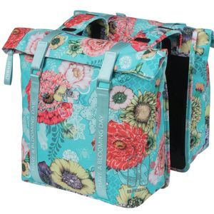 Basil Bloom Field Double Pannier Bag 28-35L Blue Blue