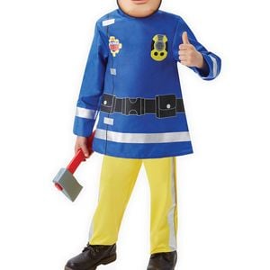Deluxe Boys Fireman Sam Character Costume - 3-5