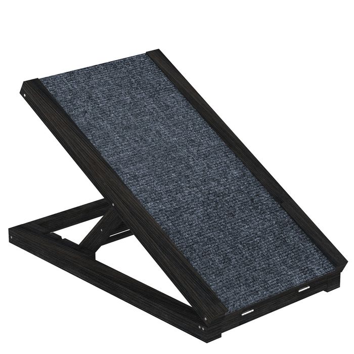 Advwin Dog Ramp 70cm Adjustable Height Wooden Pet Steps Stairs For Bed Sofa Car Foldable