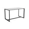 Olg Anvil Bar Leaner 4 Leg Black Frame White Top L1800mm X W900mm