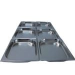 LCE Gastronorm GN Pan Half Size 1/2 GN Pans 40mm (Pack of 6)