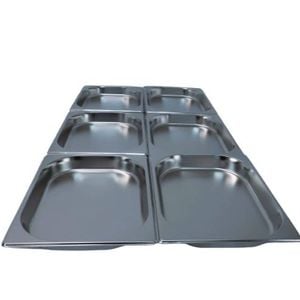 LCE Gastronorm GN Pan Half Size 1/2 GN Pans 40mm (Pack of 6)