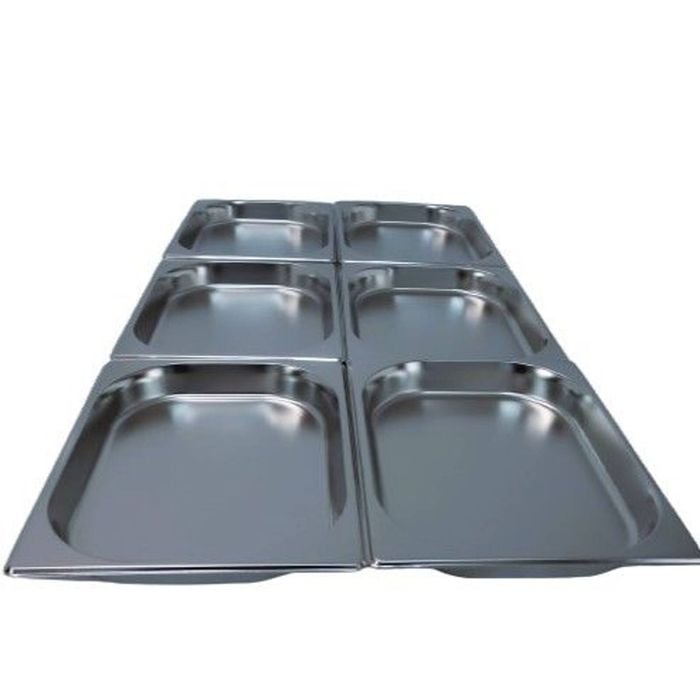 LCE Gastronorm GN Pan Half Size 1/2 GN Pans 40mm (Pack of 6)