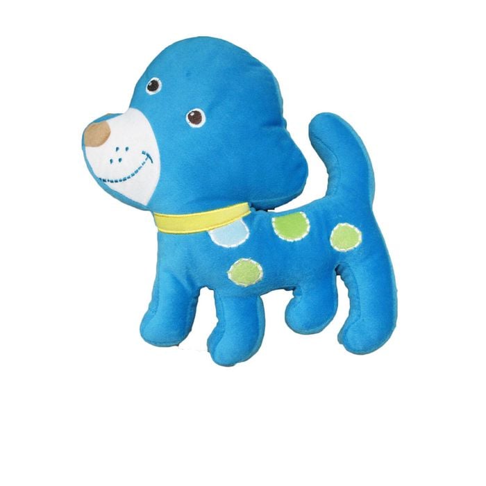 Dog Blue Shaped Kids Filled Cushion