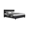 Artiss Fabric Bed Frame Queen Gas Lift Beds Base