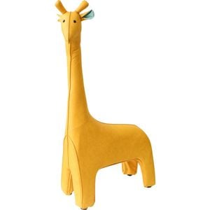 LVD Kids Stool Ottoman 77x133cm Giraffe Giselle Yellow
