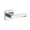 Lane 65mm Polished Chrome Oxford Square Round Rose Dummy Leverset
