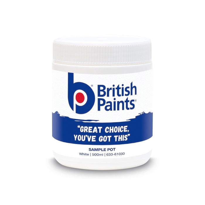 British Paints 500ml White Sample Pot