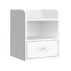 ALFORDSON Bedside Table 1 Drawer White