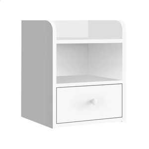 ALFORDSON Bedside Table 1 Drawer White