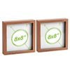 Nicola Spring Acrylic 3d Box Photo Frames - 8" X 8" - Pack Of 2