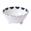 Prepara Taco Bowl Coastal Stripe Kitchenware Melamine - White/Blue