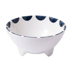 Prepara Taco Bowl Coastal Stripe Kitchenware Melamine - White/Blue