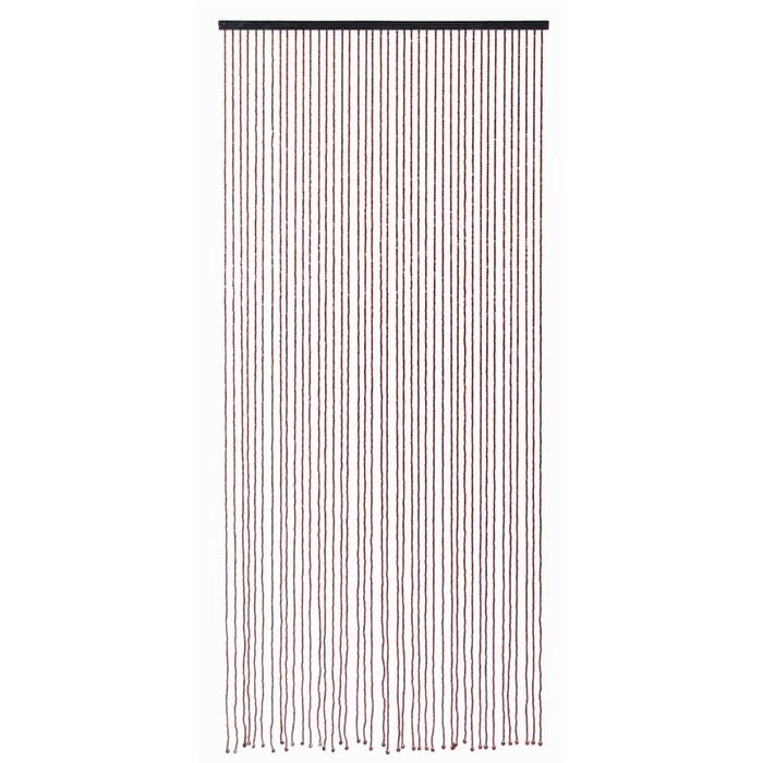 Pillar 90 x 200cm Teak Bali Bead Door Curtain