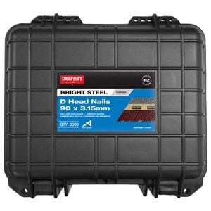 Delfast 90 x 3.15mm Tuffbox Bright D-Head Nails - 3000 Pack