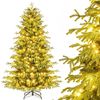 Costway 1.8M LED Pre-lit Christmas Tree 746 Branch Tip Xmas Decoration