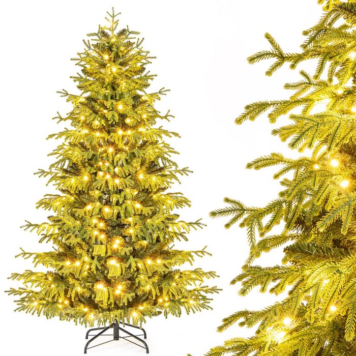 Costway 1.8M LED Pre-lit Christmas Tree 746 Branch Tip Xmas Decoration